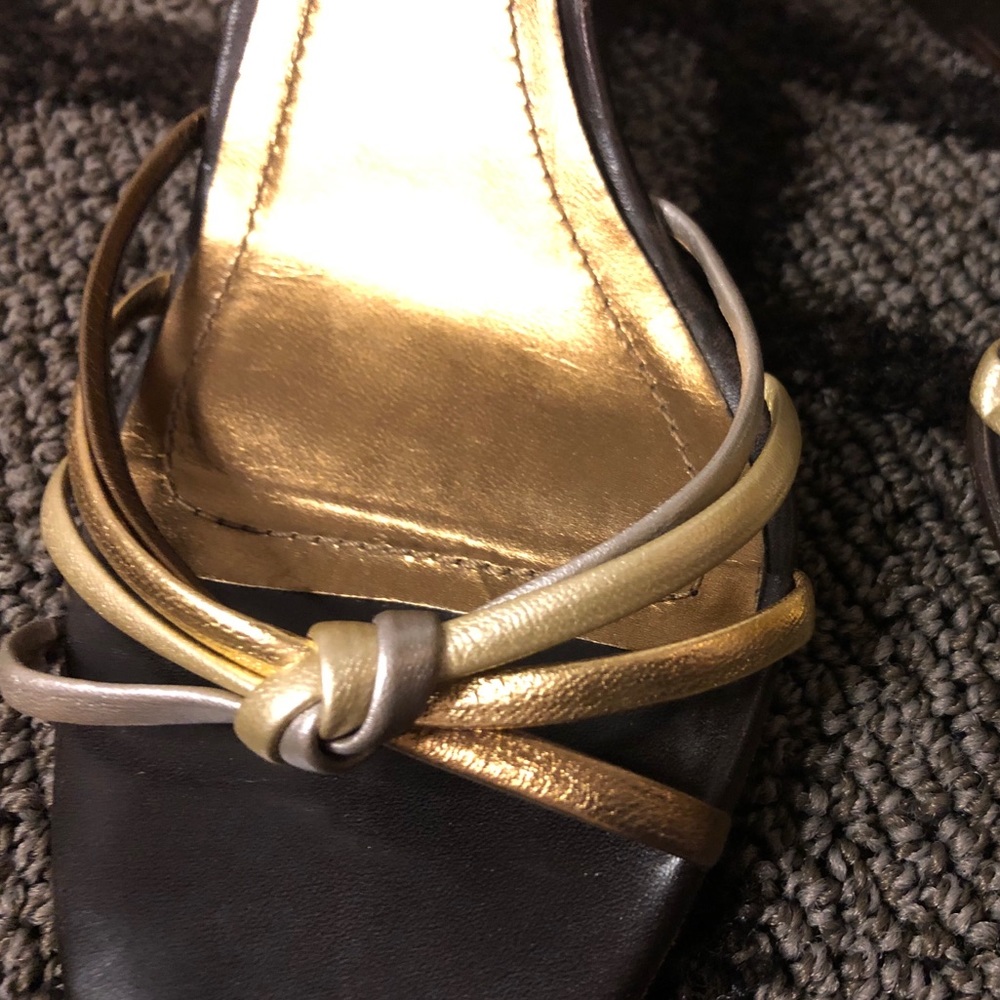 Authentic COACH Strappy Sandal Wedges - Picture 3 of 6
